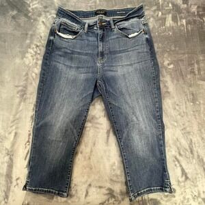 Judy blue women capri blur denim size 14w